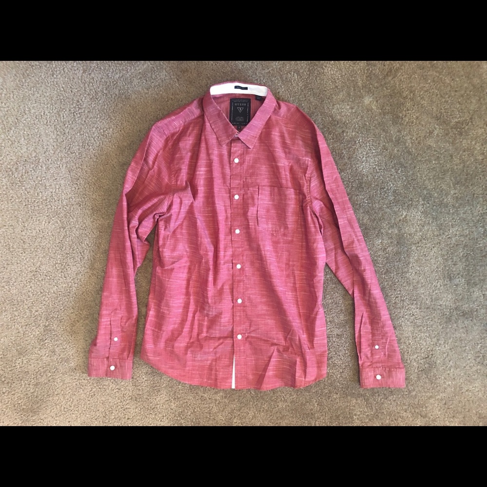GUESS Men’s Button-Down Slim Fit Shirt